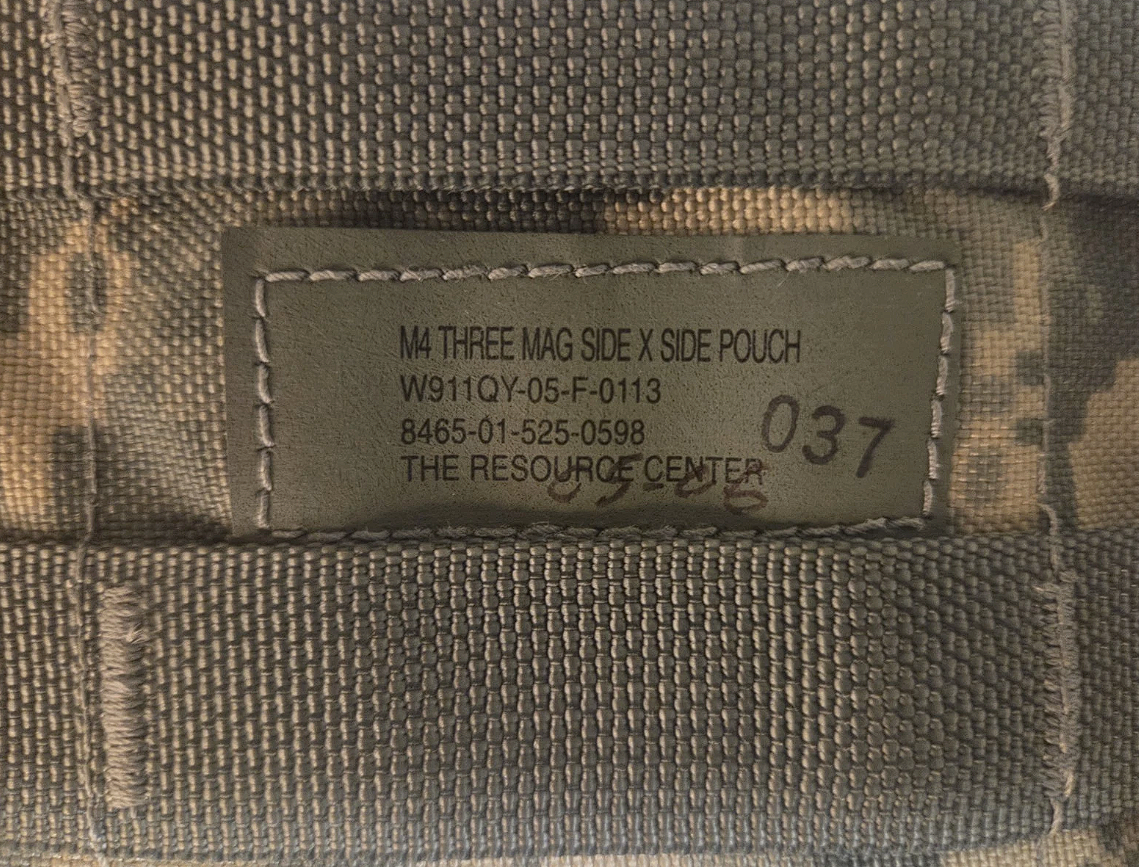 Three Mag Side by Side Pouch - ACU - 8465-01-525-0598