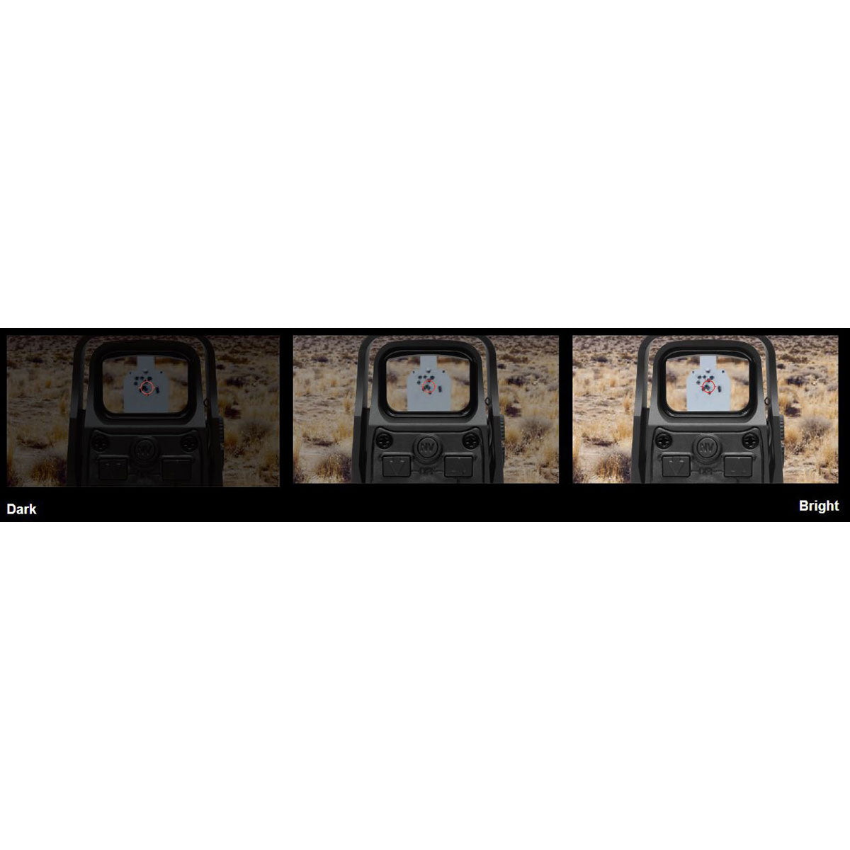 EOTECH HWS 512 A65 Holographic Red 1 MOA Dot 68 MOA Circle - Rear Buttons Black