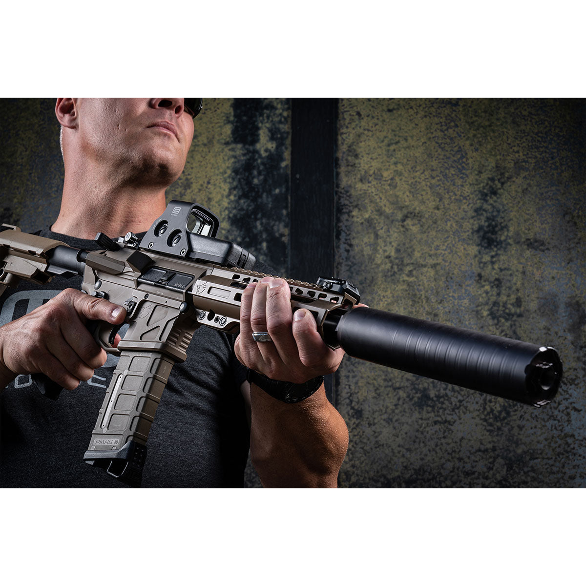 EOTECH HWS 512 A65 Holographic Red 1 MOA Dot 68 MOA Circle - Rear Buttons Black