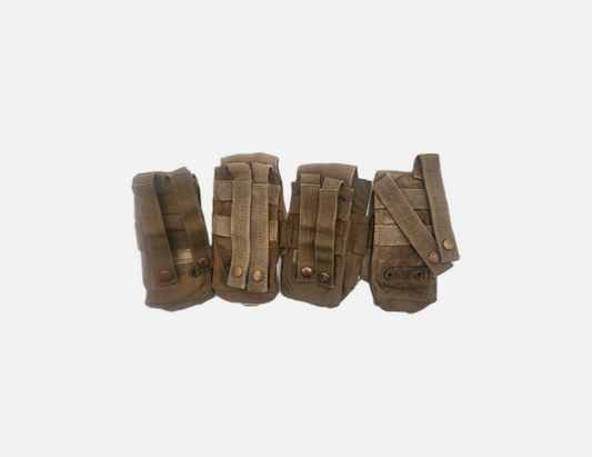 (4 Pack) US Marine Corps Single/Double Magazine Ammo Pouch Coyote Brown