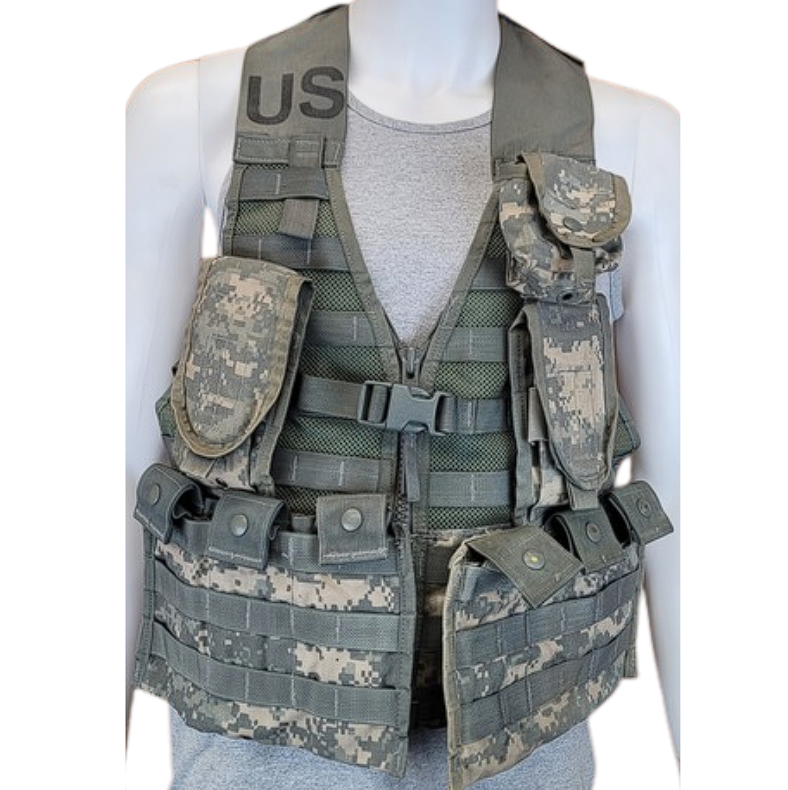 Fighting Load Carrier Vest Kit - 6pc ACU MOLLE