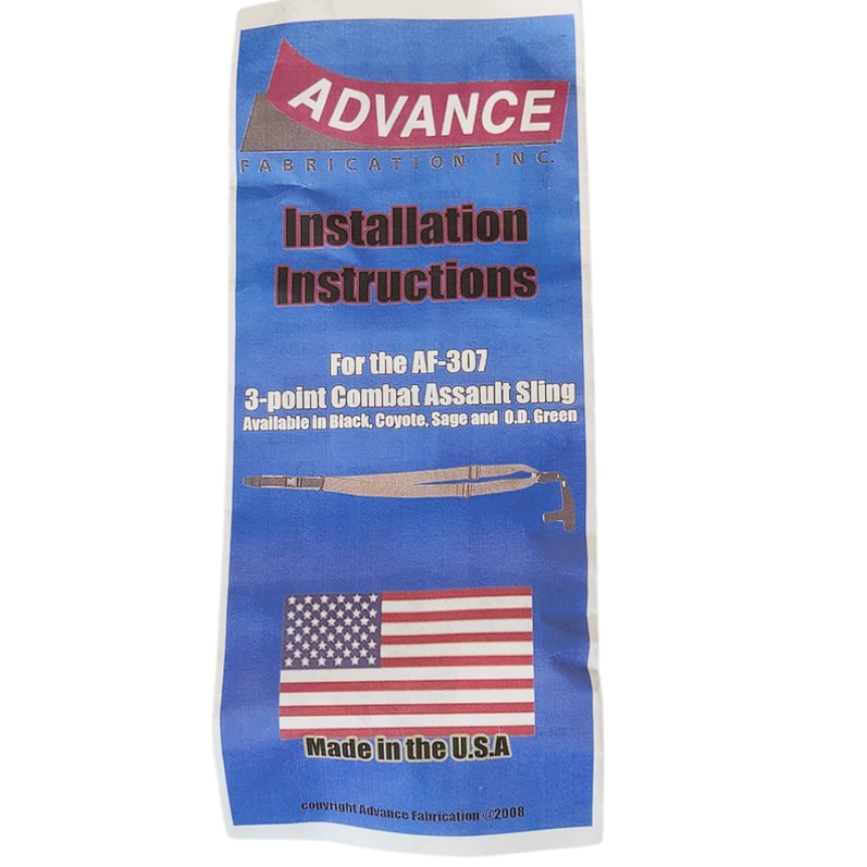 Advance Fabrication 3 Point Combat Sling - AF-307 - Coyote