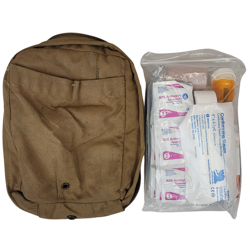 IFAK (Individual First Aid Kit) USMC - Used w/ NEW Basic Supplies